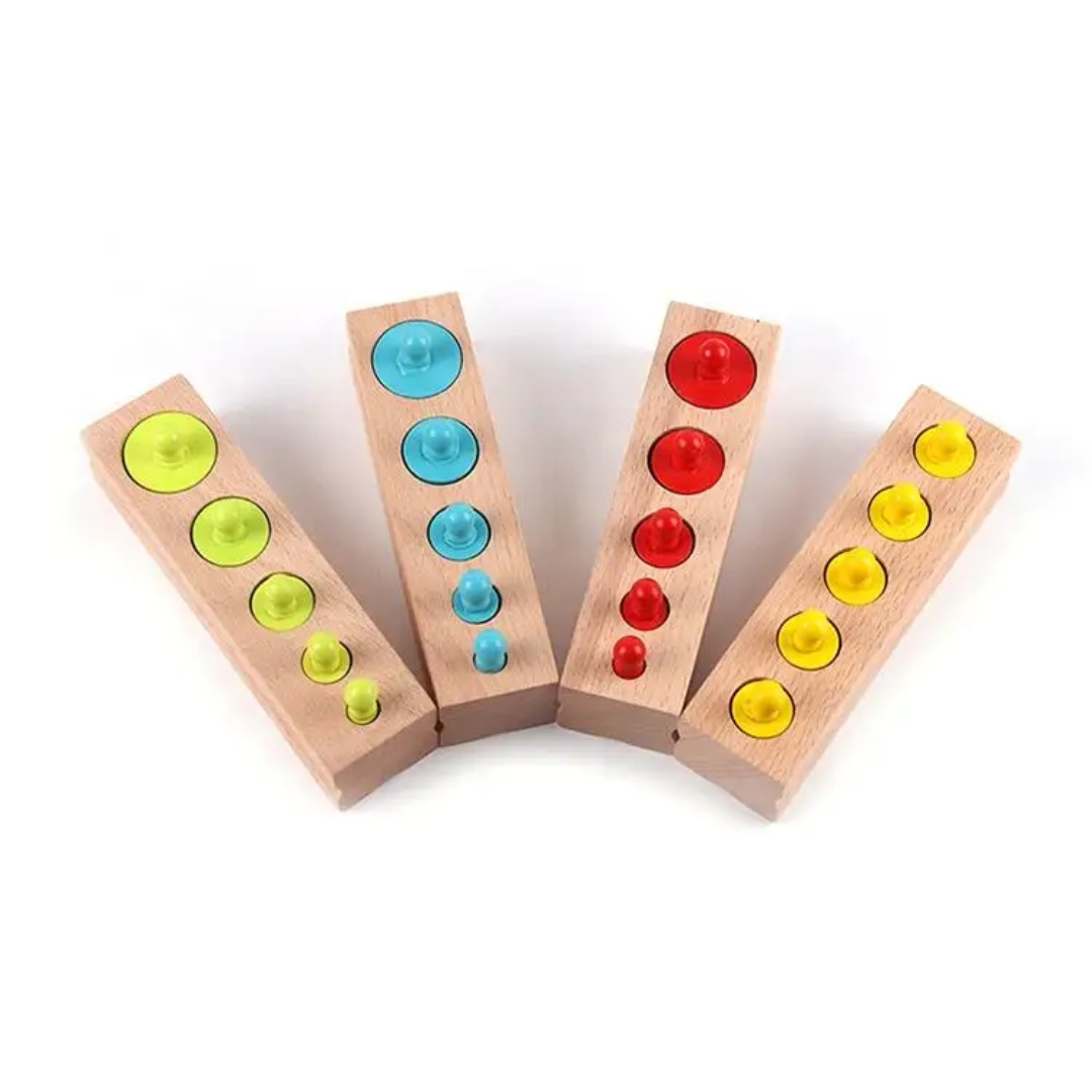 اسطوانات بمقبض المنتسوري ملونه - الصورة 3